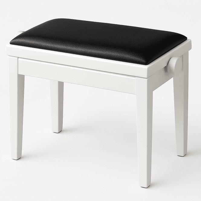 Hovedbilde Hidrau BG1 Regulerbar Pianokrakk Hvit Blank med ...