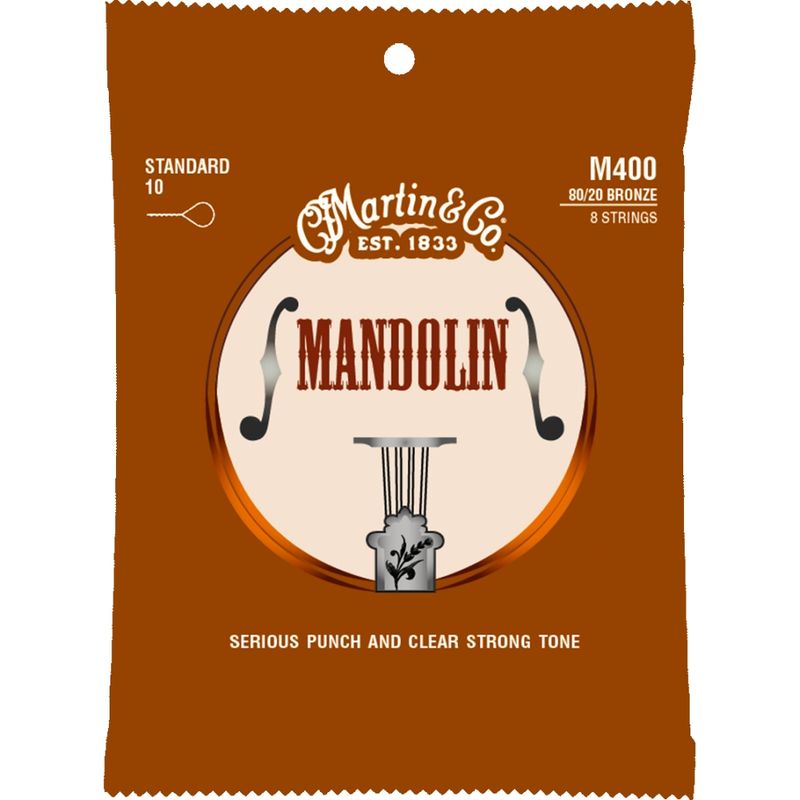 Martin M400 Mandolin Strings 80/20 Bronze - Standard