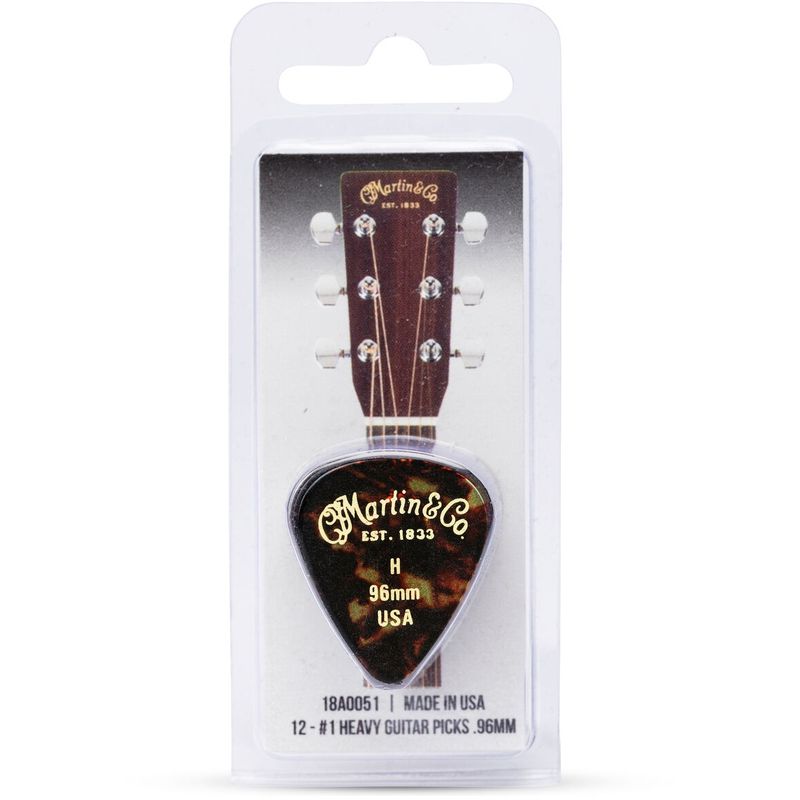 Martin Pick Tortoise Heavy 12stk