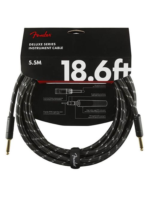 Hovedbilde Fender Deluxe Series Inst.cable, 18.6ft, black ...