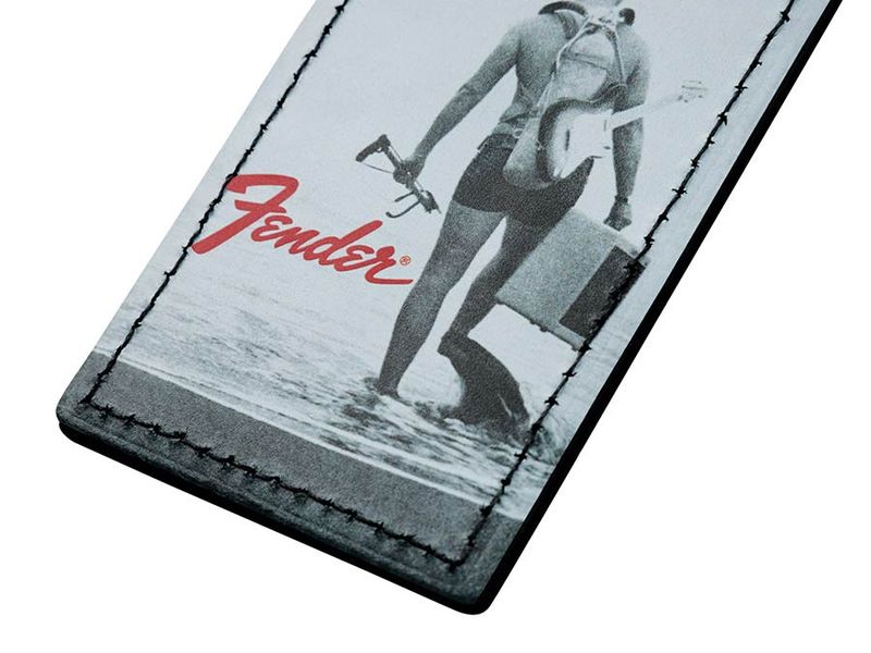 Fender vintage luggage tag, scuba diver