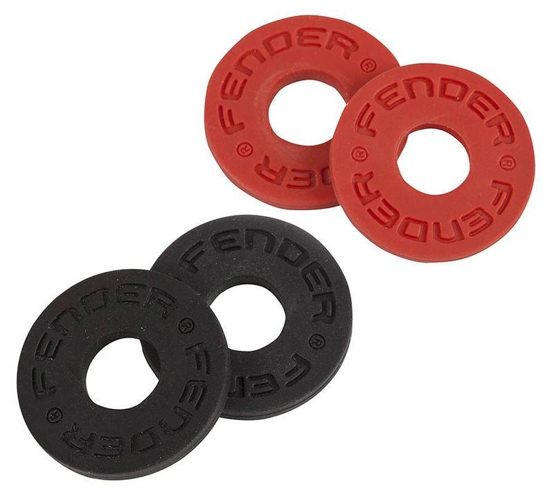 Fender Strap Blocks Black 2 stk Red 2 stk
