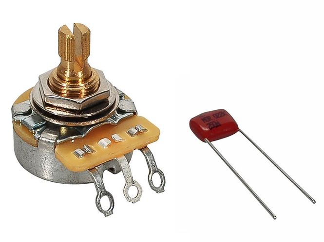  Fender GRP 250K No Load potentiometer, .375