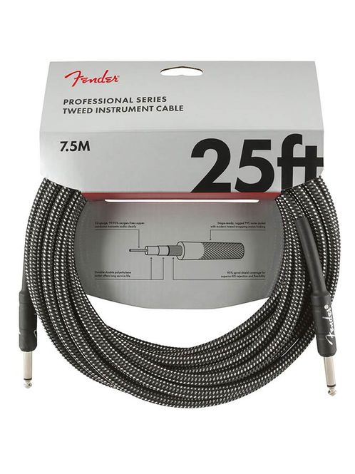 Hovedbilde Fender Professional Tweed Inst.cable, 25ft, gray ...