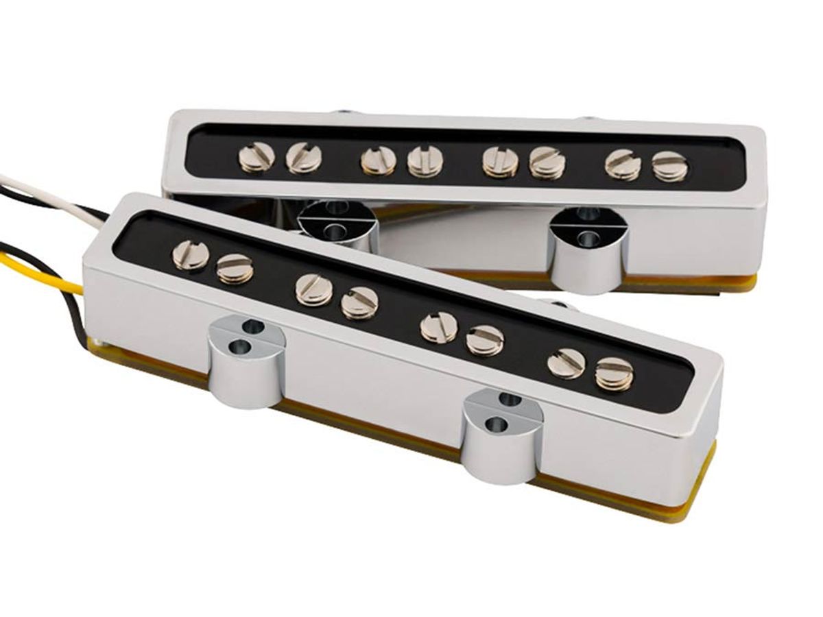 Fender cobalt chrome Jazz Bass pickup set