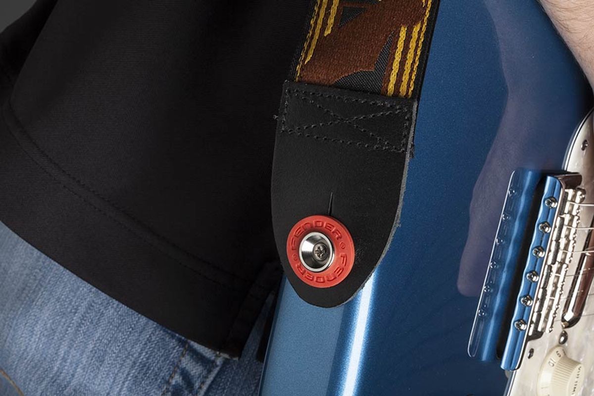 Fender  Strap Blocks, rubber strap locking rings, one pair r