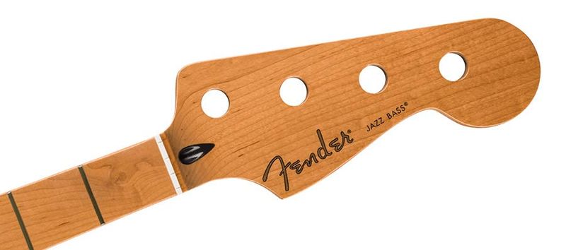Fender satin roasted maple Jazz Bass neck, 20 jumbo frets, 12