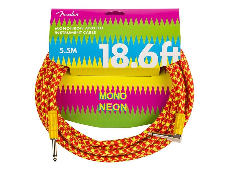 Fender Mononeon 18,6' angled Inst.cable, orange