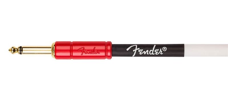 Fender  John 5 Inst.cable, white and red, 10'