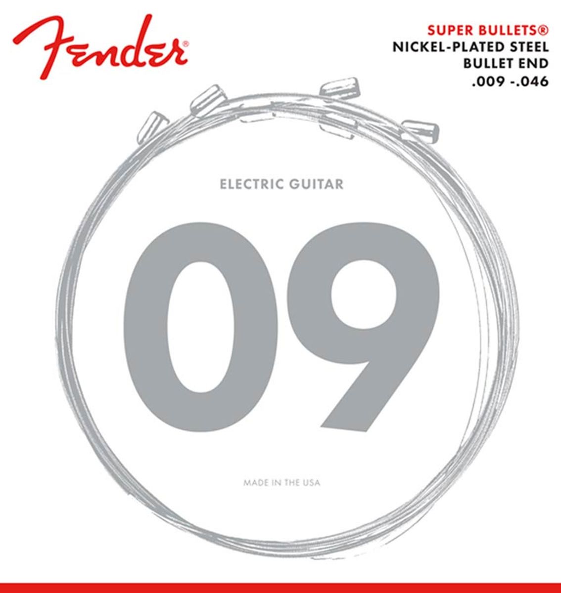 Fender 3250LR Super Bullets -  light top regular bottom, 009-046