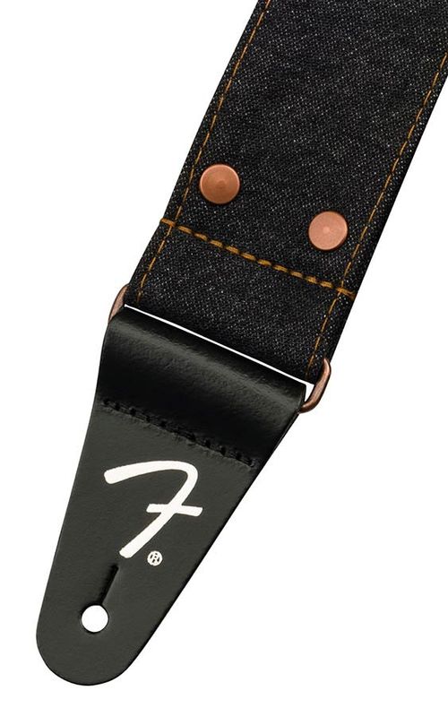 Fender  Wrangler riveted denim strap, black