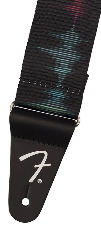 Fender  Retro ribbed poly guitar strap, sound wave design