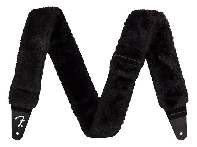 Hovedbilde Fender Poodle plush guitar strap, black