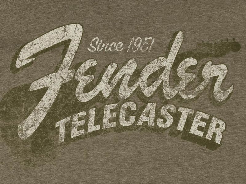 Fender Since 1951 Telecaster t-shirt, military heather green, L