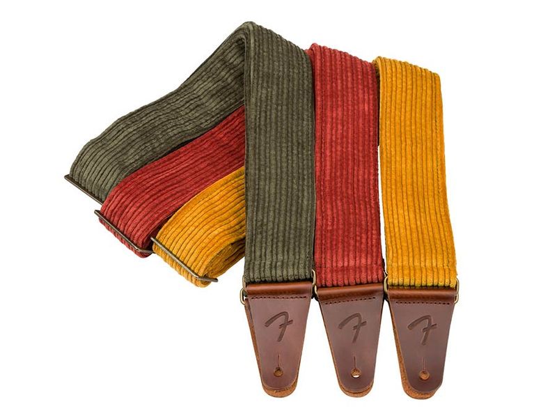 Fender Corduroy guitar strap, antique cherry, polyester