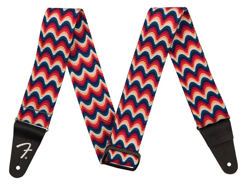Fender  Retro ribbed poly guitar strap, ripple design