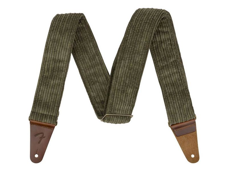 Fender Corduroy guitar strap, antique olive, polyester c