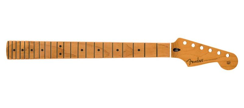 Fender satin roasted maple Stratocaster neck, Maple FB