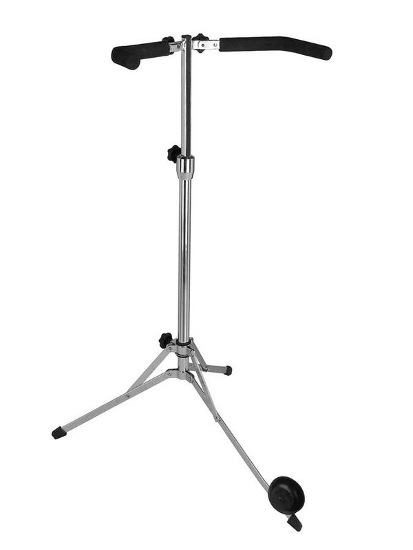 Boston Double bass stand, chrome, collapsible, with endpin cup