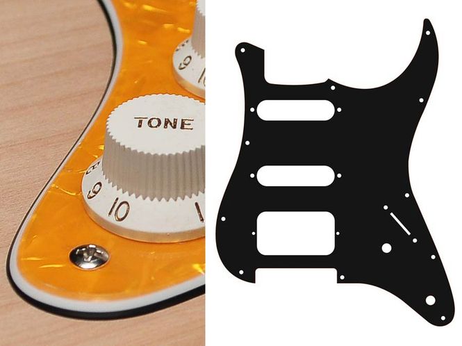 Hovedbilde Boston ST-322 Pickguard Strat - Pearl Yellow