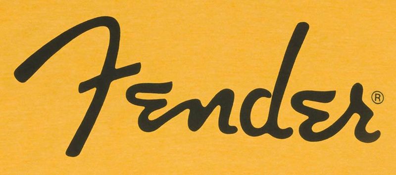 Fender  T-Shirts spaghetti logo, butterscotch, M