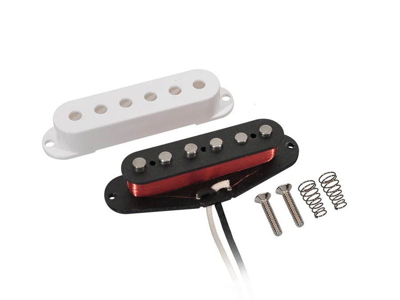 Boston VSC-57 Vintage Single Coil Bridge - White