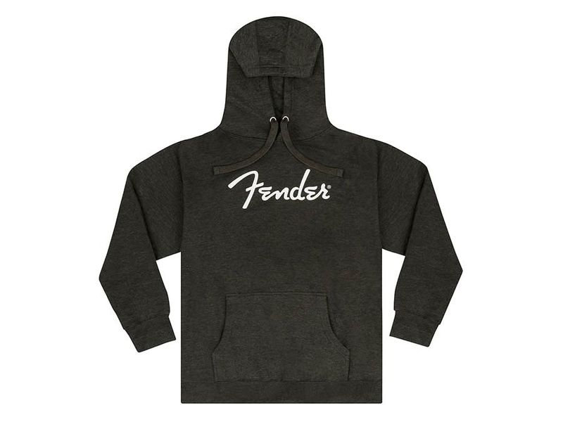 Fender  spaghetti logo hoodie, grey heather, M