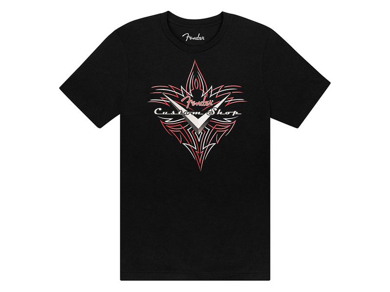 Fender  Custom Shop pinstripe T-Shirt, black, L
