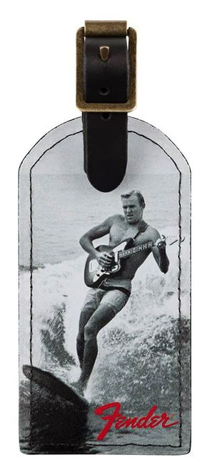 Hovedbilde Fender  vintage surfer advertisement luggage tag, ...