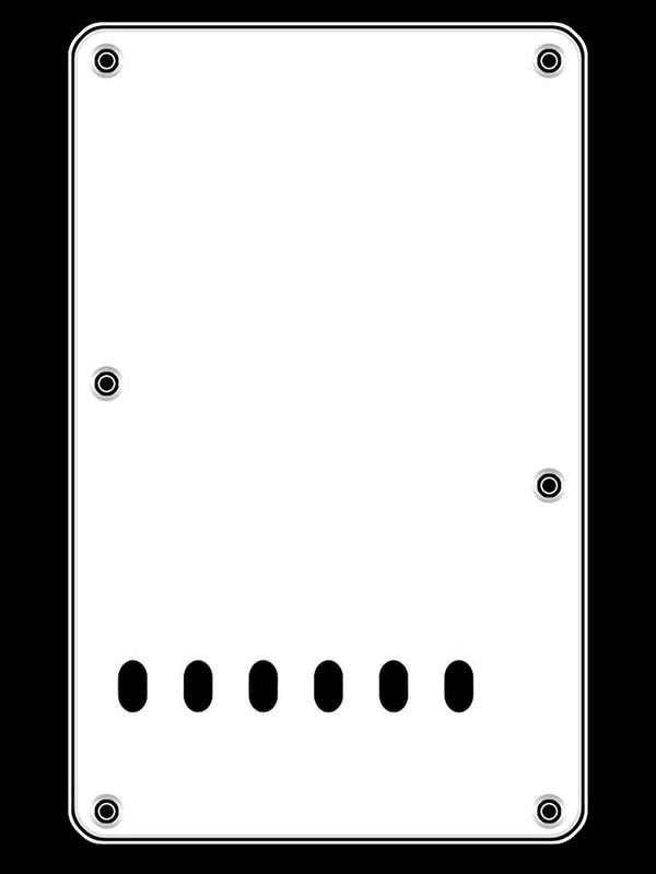 Boston BPL313 Strat Back Plate - White