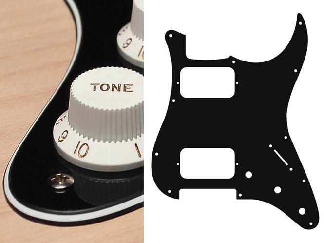 Hovedbilde Boston ST-333 Pickguard Strat - Black/Cream