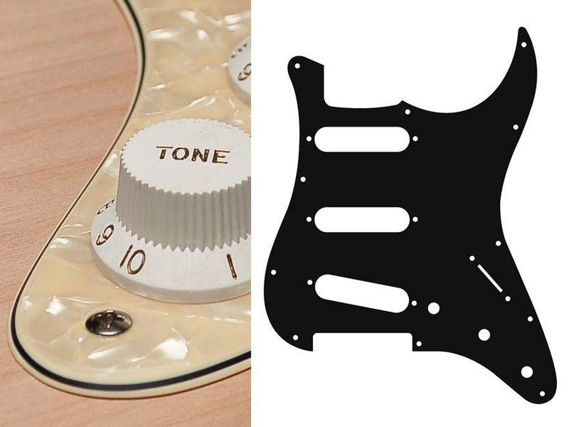 Boston ST-313 Pickguard Strat - Pearl Cream