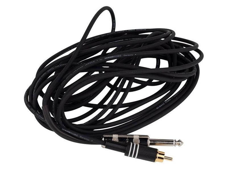Boston audio signal cable, RCA to 6.3mm jack mono, 6.00 meter, for FWF-MV1 pickup system