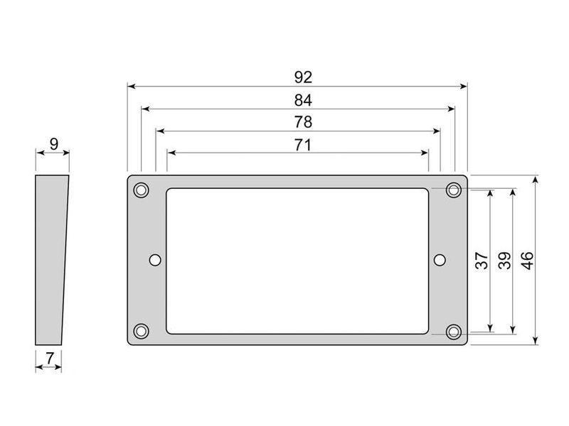 Boston HFS7090IV Humbucker Frame - Ivory
