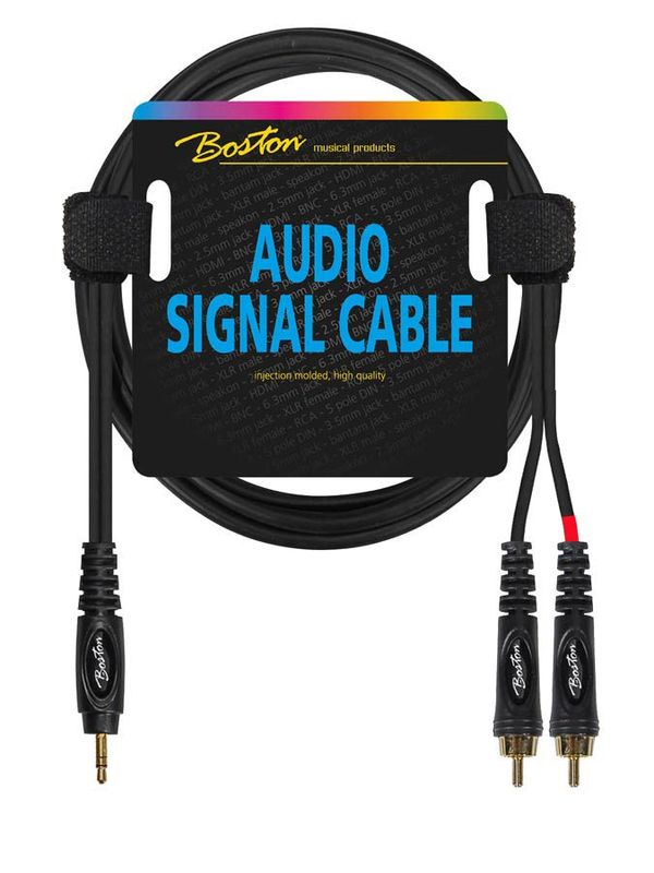 Boston AC-Series Dual RCA - Minitele Stereo 1.5 m