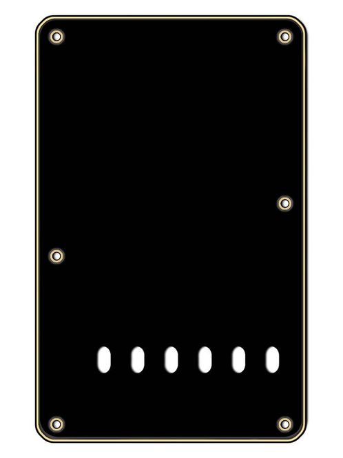 Hovedbilde Boston BP-313 Strat Back Plate - Black & Cream