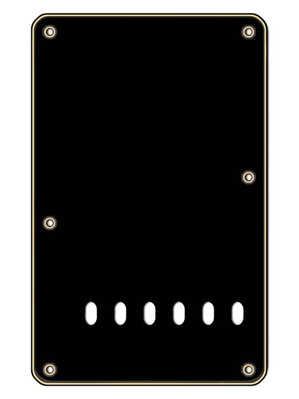 Boston BP-313 Strat Back Plate - Black & Cream