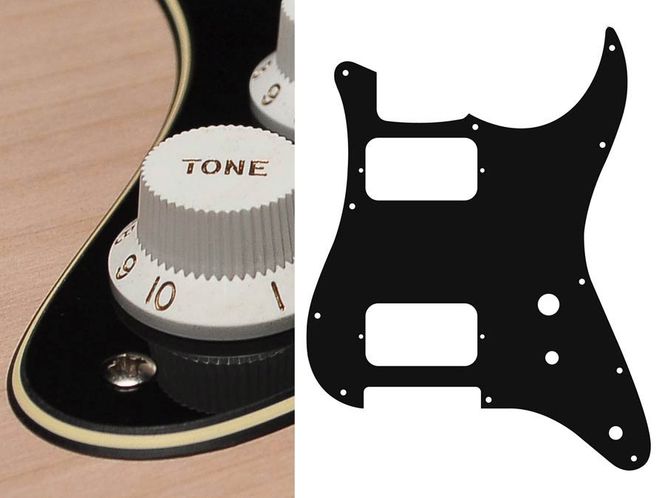 Hovedbilde Boston ST-331 Pickguard Strat - Black & Cream