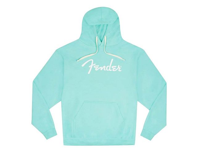 Hovedbilde Fender  spaghetti logo hoodie, daphne blue, L