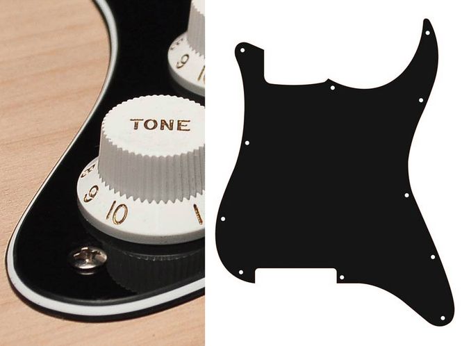 Hovedbilde Boston ST-300 Pickguard Strat - Black