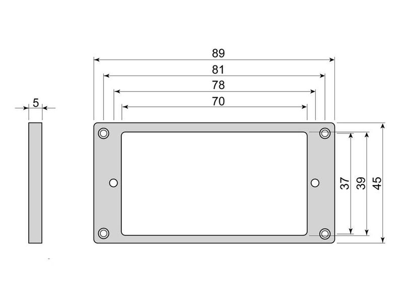 Boston HF5050IV Humbucker Frame - Ivory