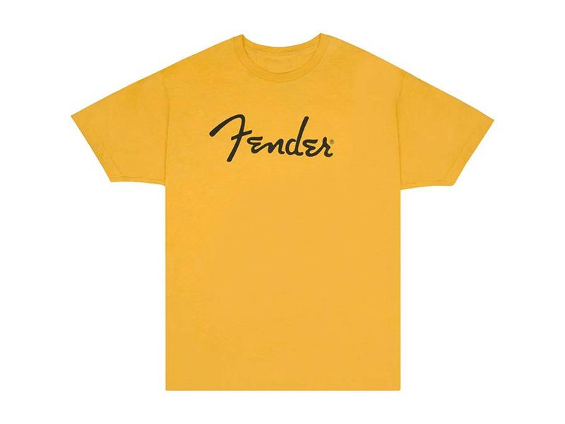 Fender  T-Shirts spaghetti logo, butterscotch, S
