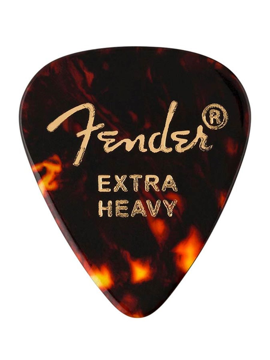 Fender  351  tortoise shell picks, extra heavy, 12-pack