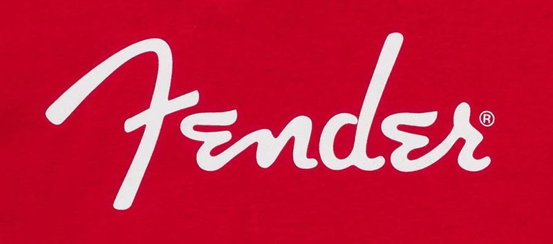 Fender  T-Shirts spaghetti logo, dakota red, L