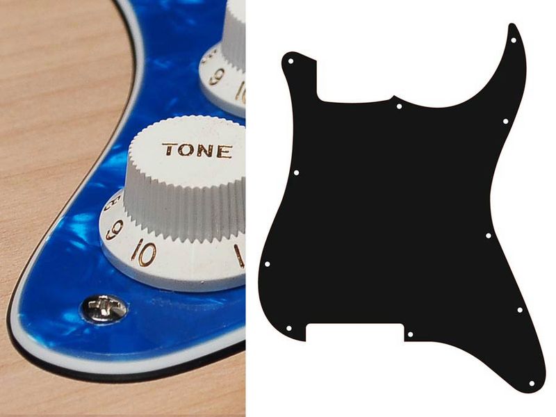 Boston ST-300 Pickguard Strat - Pearl Blue