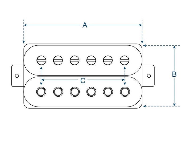 Boston PHB-90 Power Humbucker Bridge - Zebra