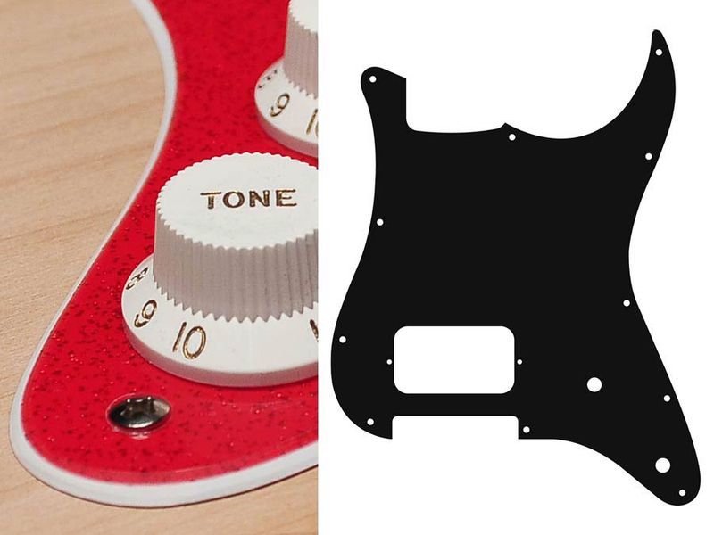 Boston ST-244 Pickguard Strat -  Sparkling Red