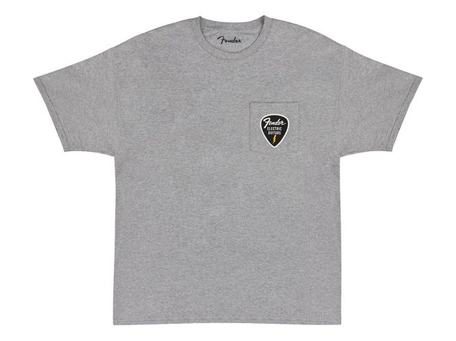 Hovedbilde Fender  T-Shirts pick patch pocket, athletic grey, XL