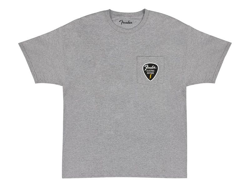 Fender  T-Shirts pick patch pocket, athletic grey, XL
