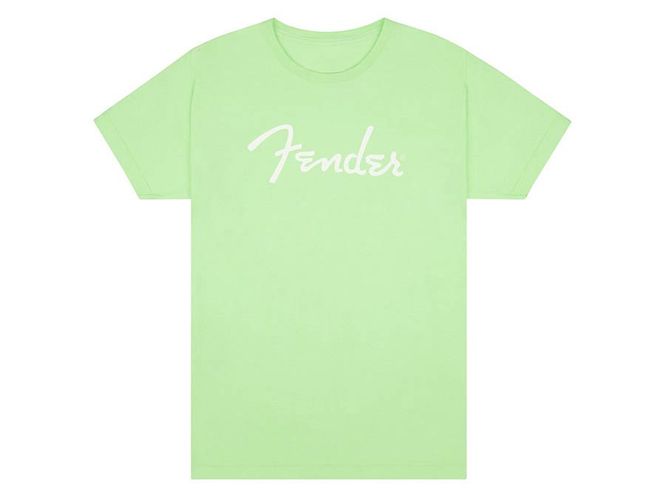 Hovedbilde Fender  T-Shirts spaghetti logo, surf green, S